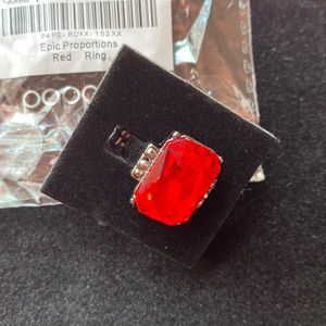 Red Ring (emerald cut)